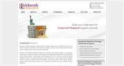 Desktop Screenshot of brickworkresearch.com